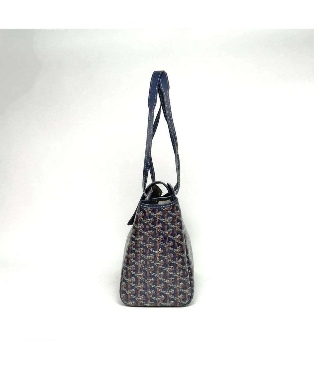 GOYARD Темно-синяя сумка через плечо, фото 3