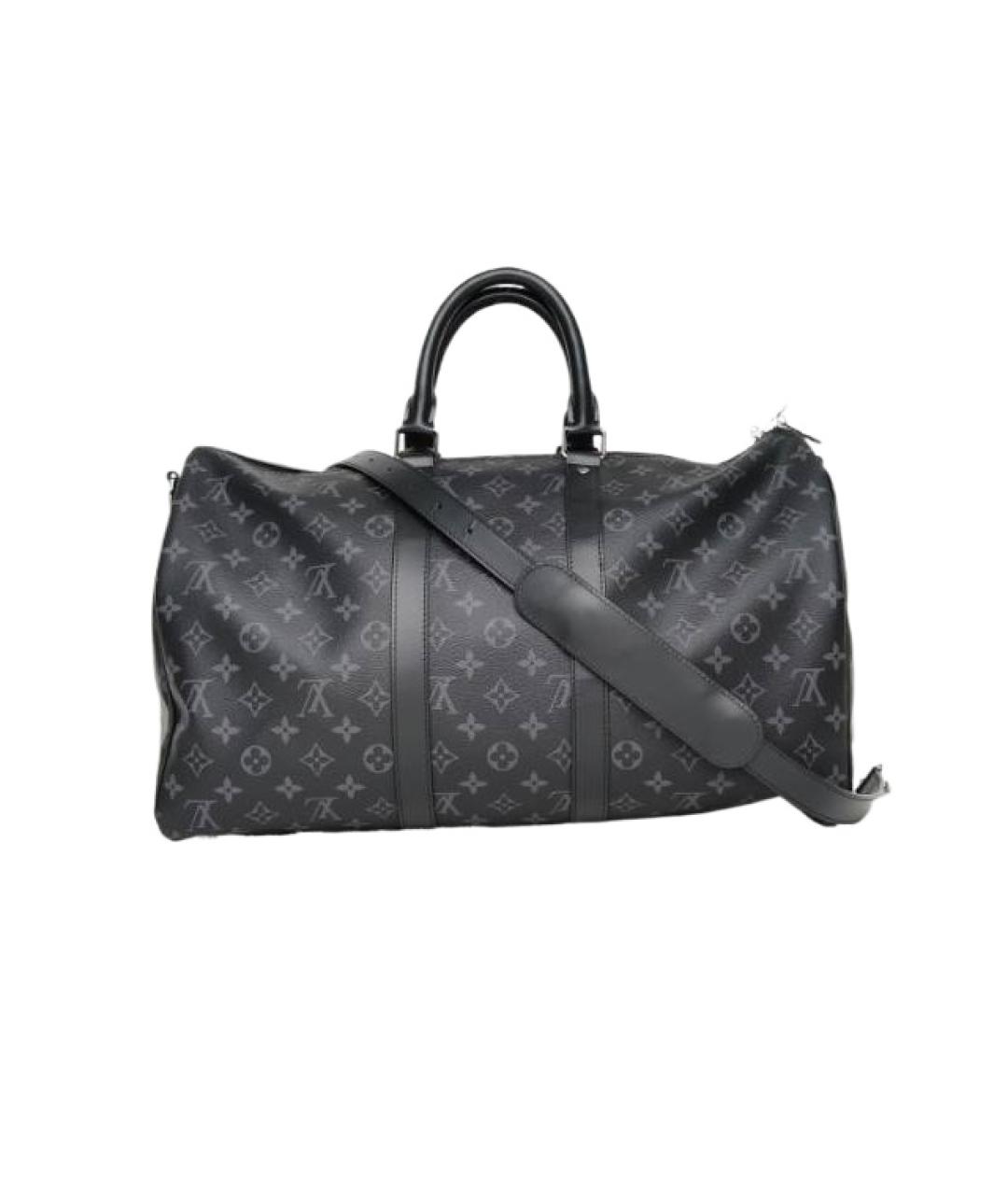 LOUIS VUITTON Черная дорожная/спортивная сумка, фото 1