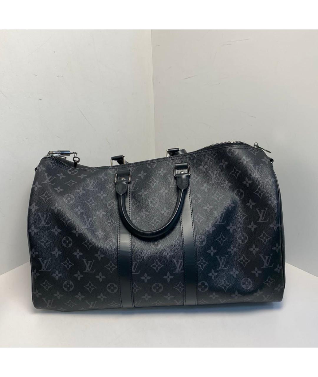 LOUIS VUITTON Черная дорожная/спортивная сумка, фото 8