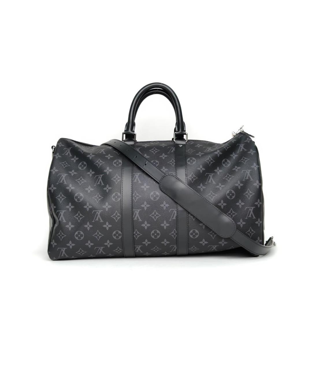 LOUIS VUITTON Черная дорожная/спортивная сумка, фото 6