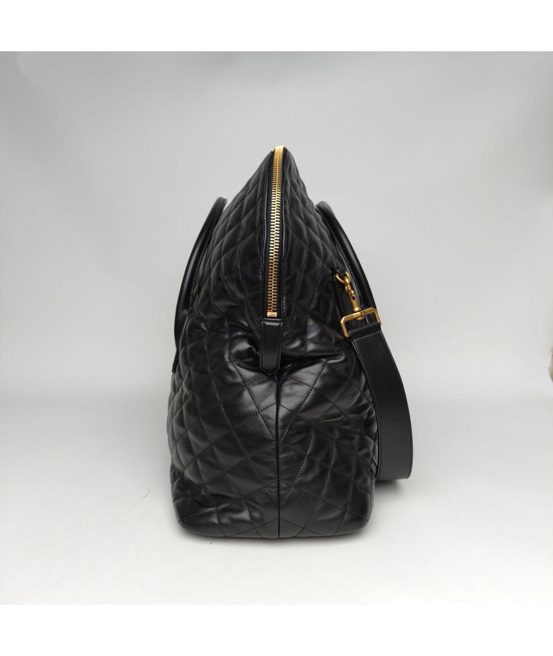 SAINT LAURENT Черная кожаная сумка через плечо, фото 7