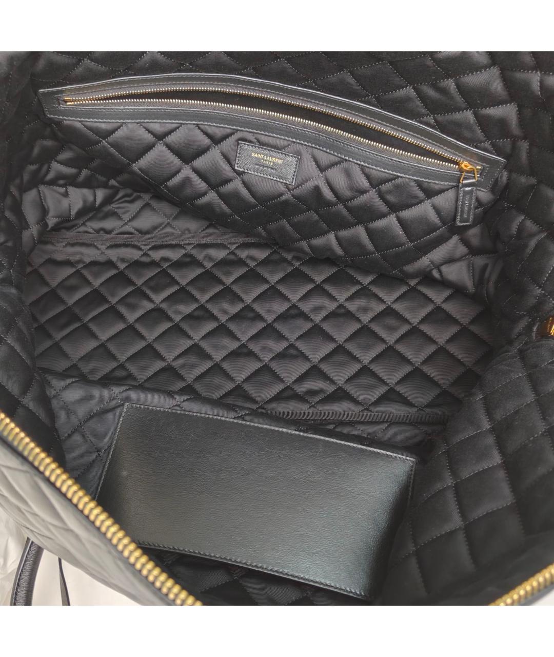 SAINT LAURENT Черная кожаная сумка через плечо, фото 9