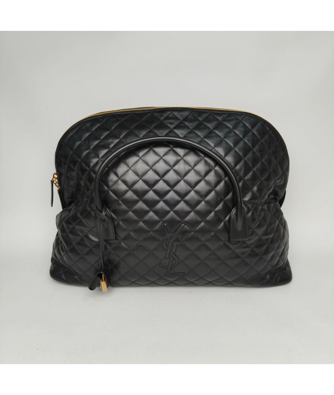 SAINT LAURENT Черная кожаная сумка через плечо, фото 8