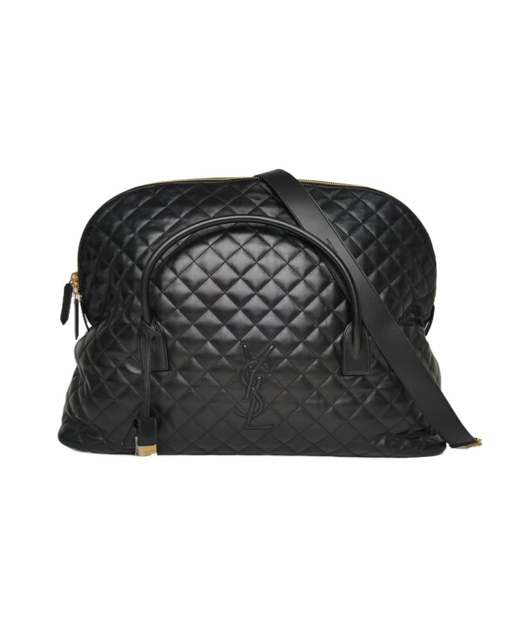 SAINT LAURENT Черная кожаная сумка через плечо, фото 6