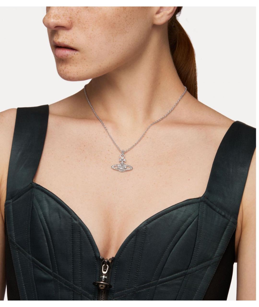 VIVIENNE WESTWOOD Серебряное латунное колье, фото 4