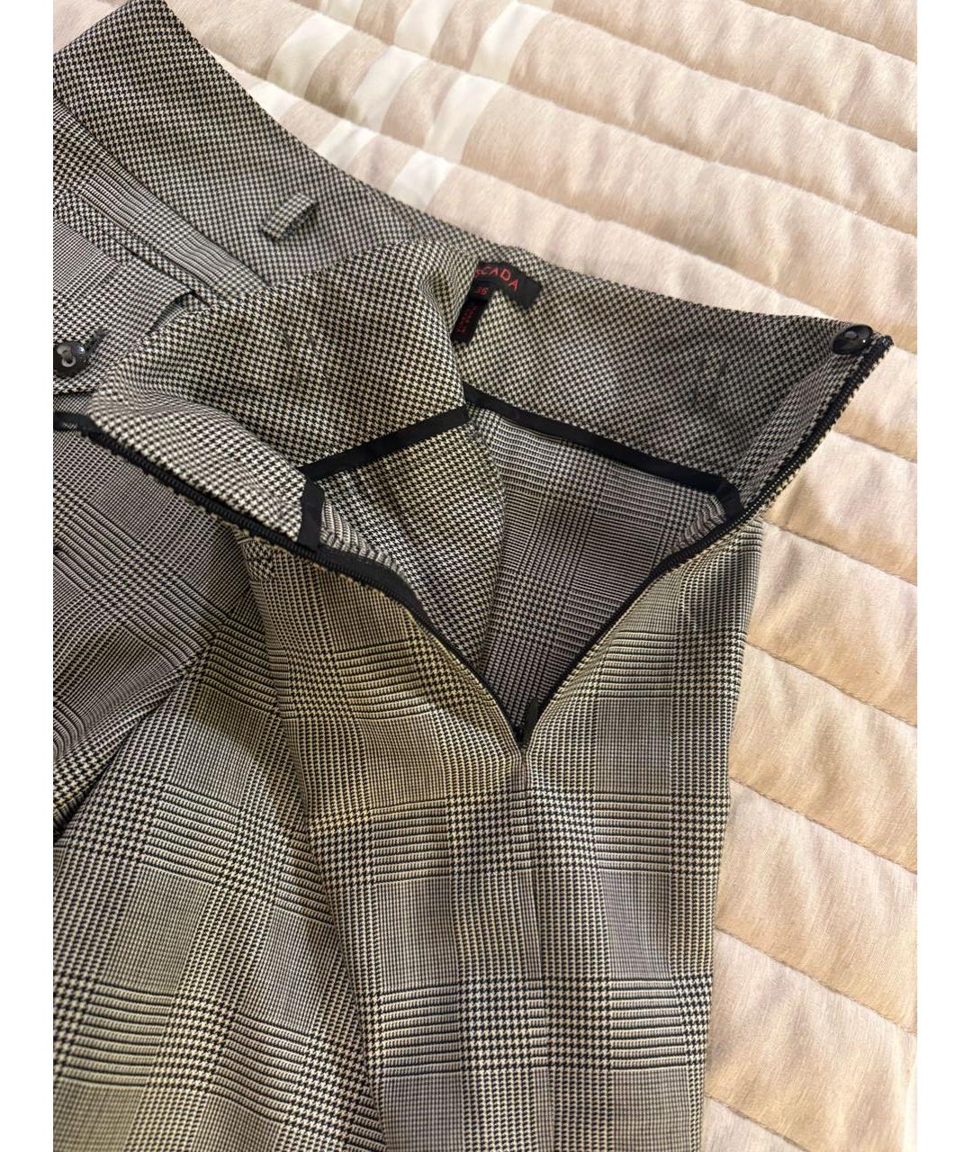 ESCADA Серые шерстяные брюки широкие, фото 4