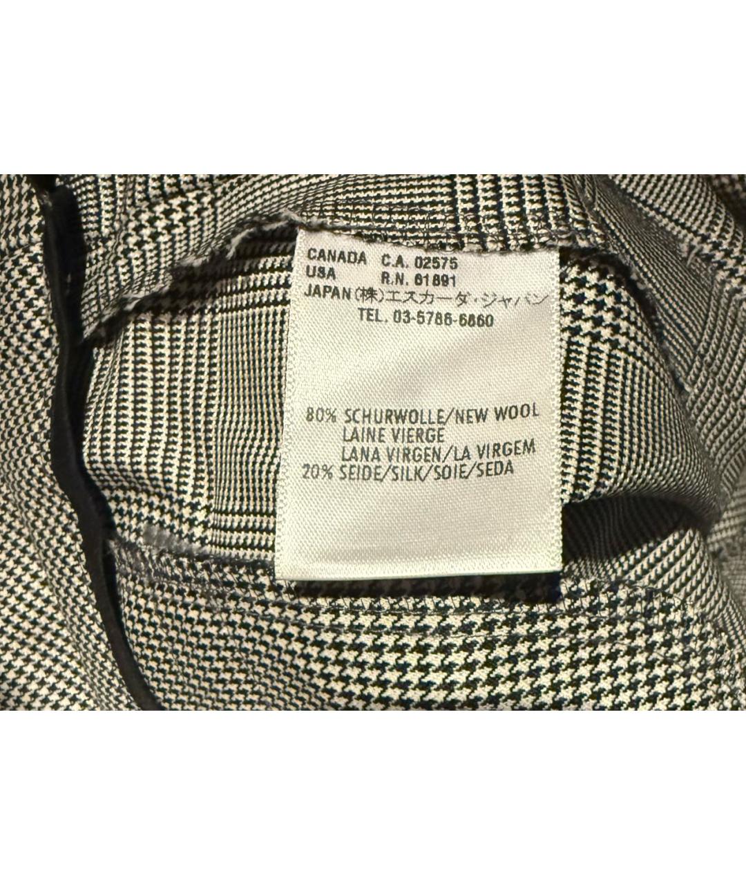 ESCADA Серые шерстяные брюки широкие, фото 6