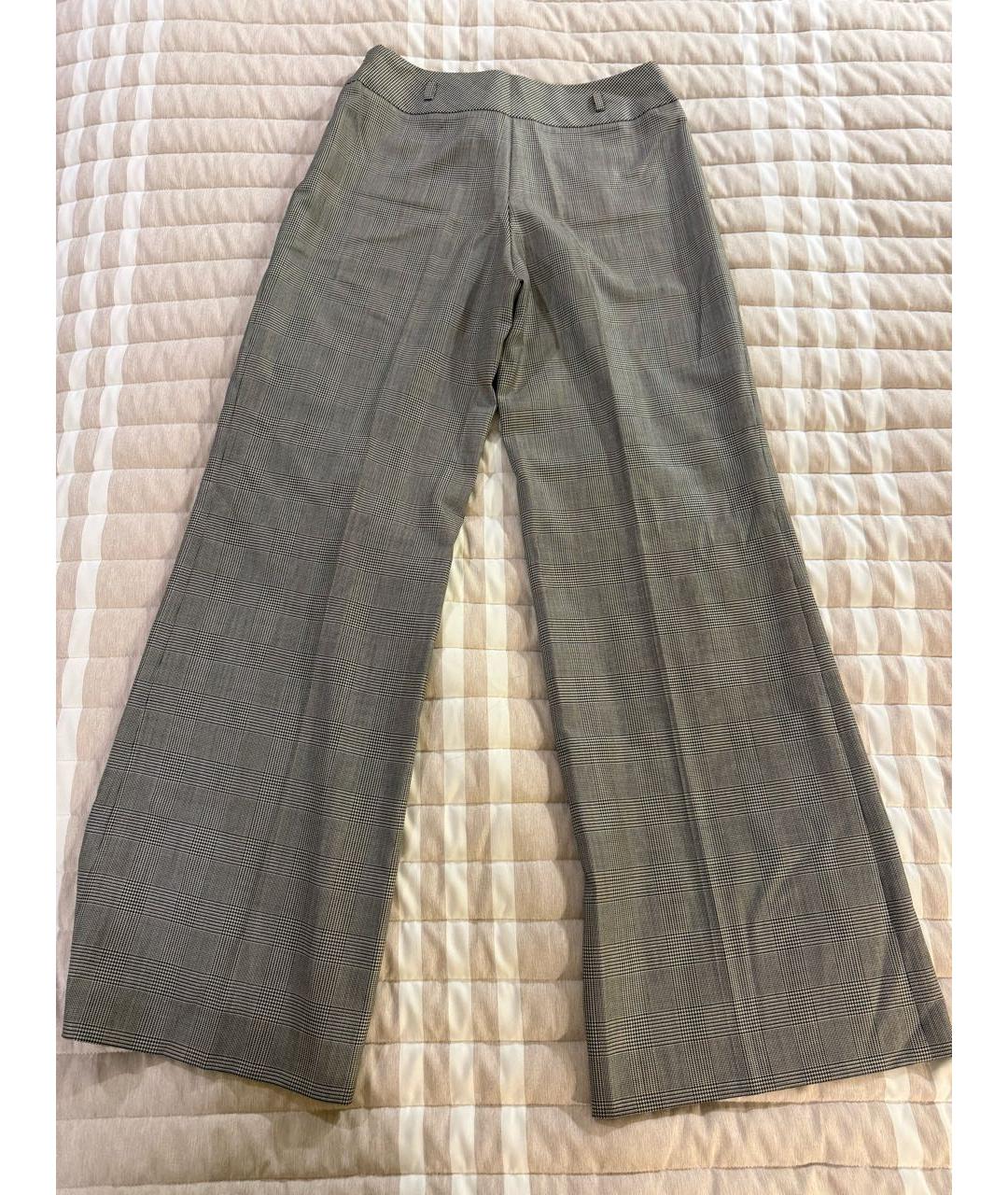 ESCADA Серые шерстяные брюки широкие, фото 2