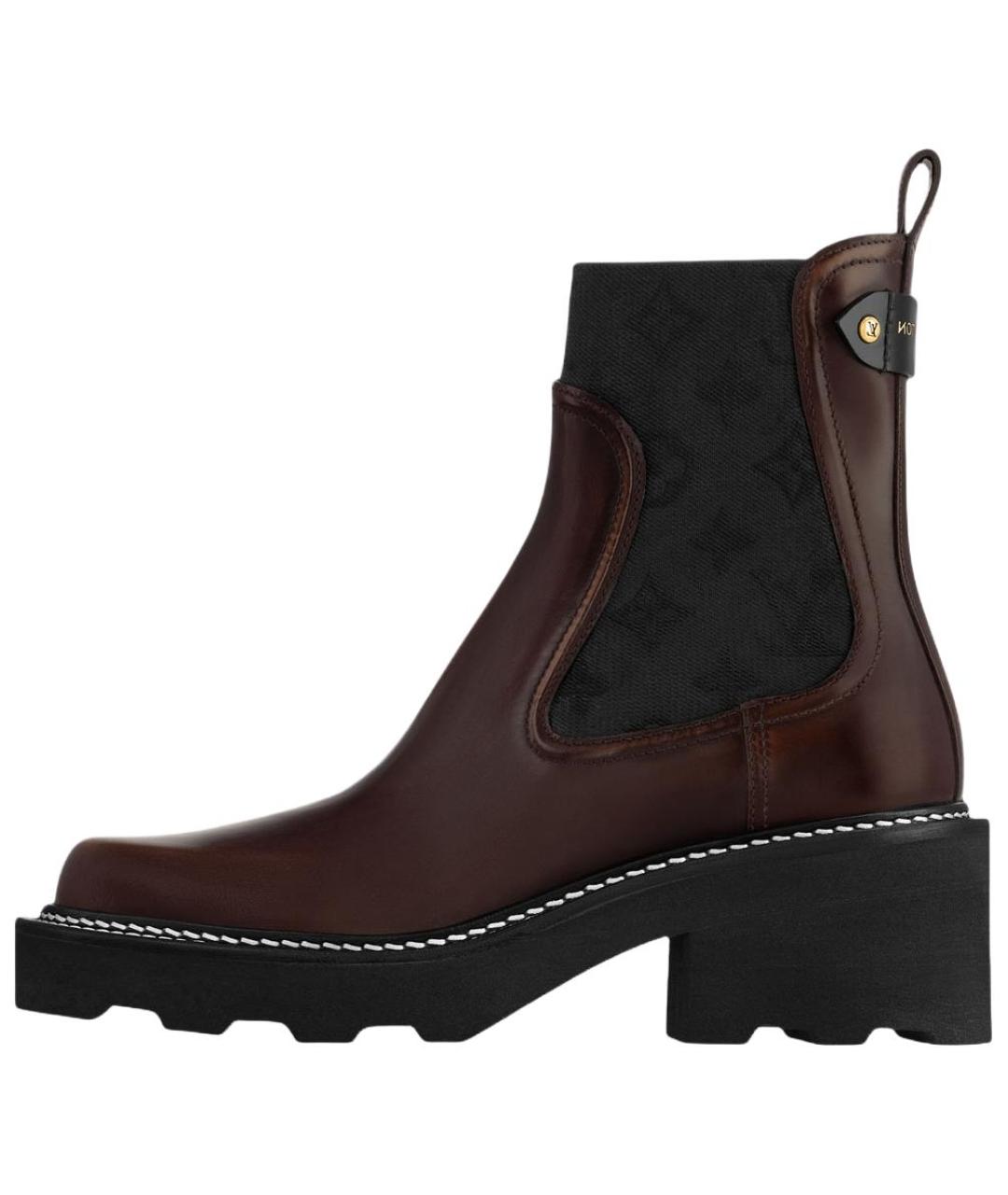 LOUIS VUITTON Коричневые ботинки, фото 2