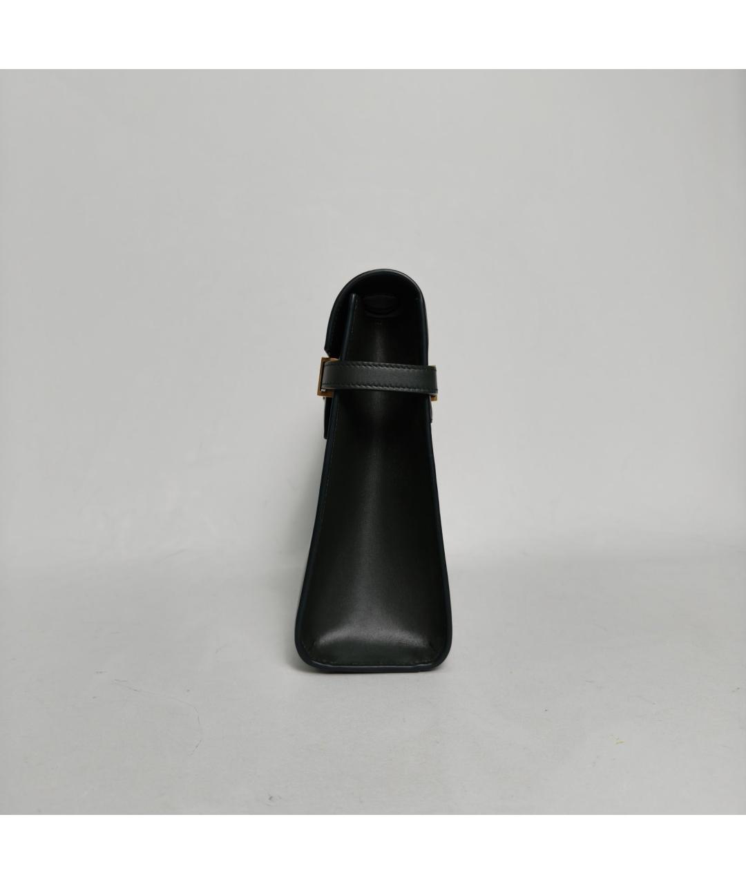 SAINT LAURENT Черная кожаная сумка через плечо, фото 5