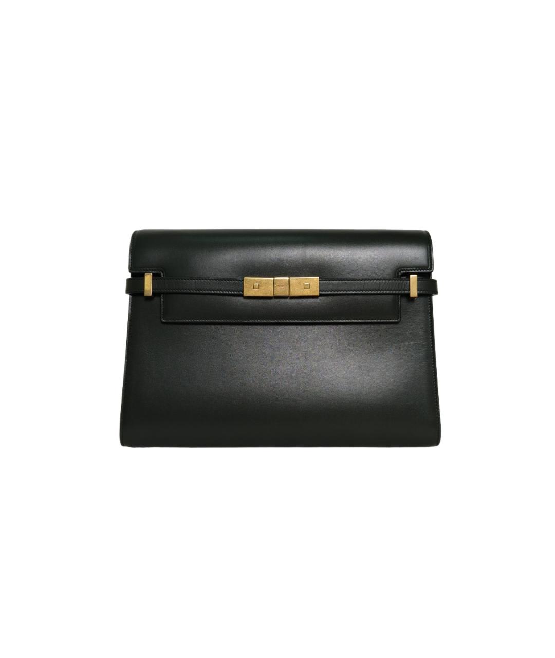 SAINT LAURENT Черная кожаная сумка через плечо, фото 10