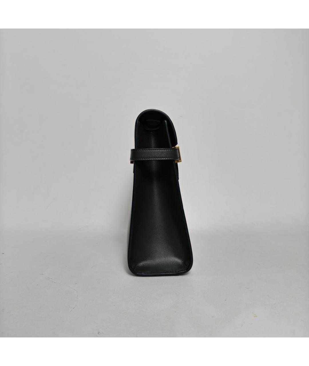 SAINT LAURENT Черная кожаная сумка через плечо, фото 3