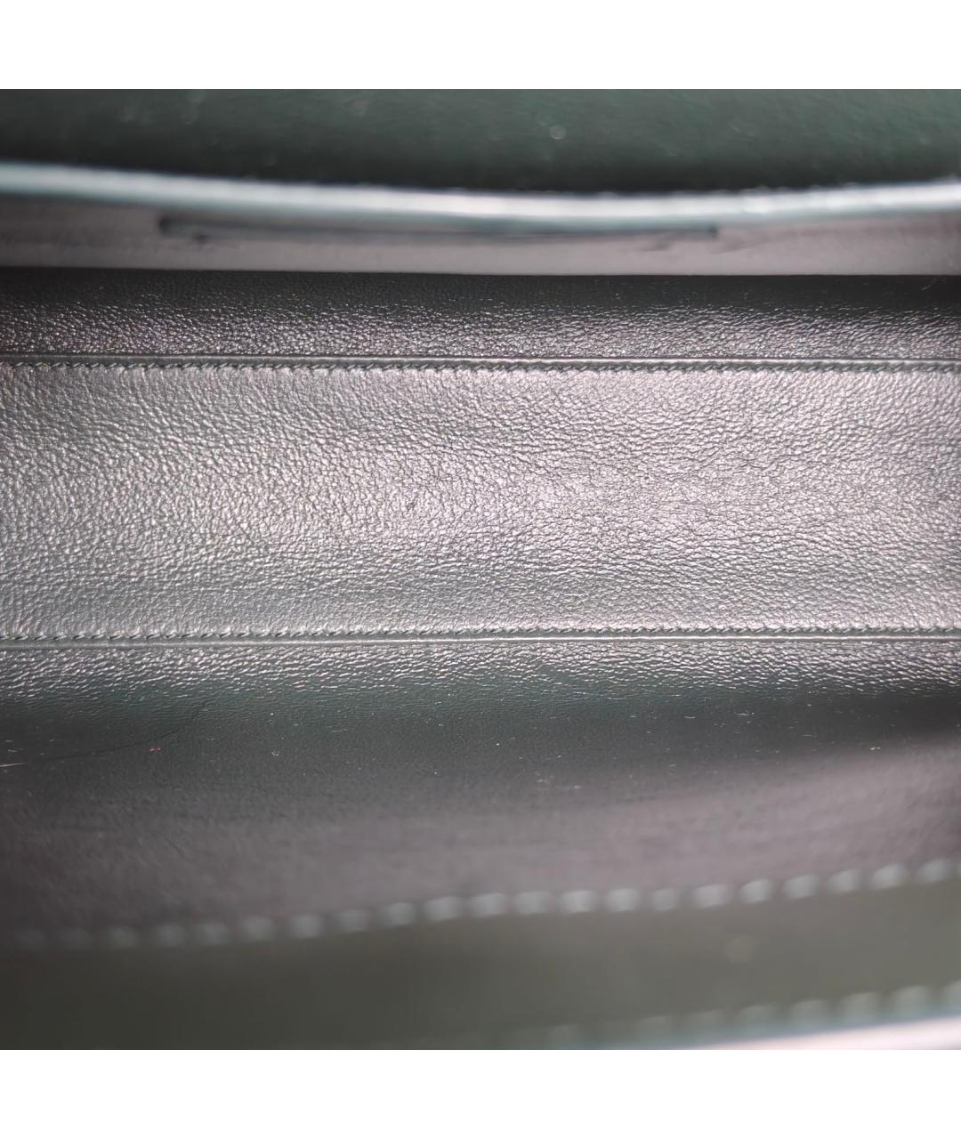 SAINT LAURENT Черная кожаная сумка через плечо, фото 8