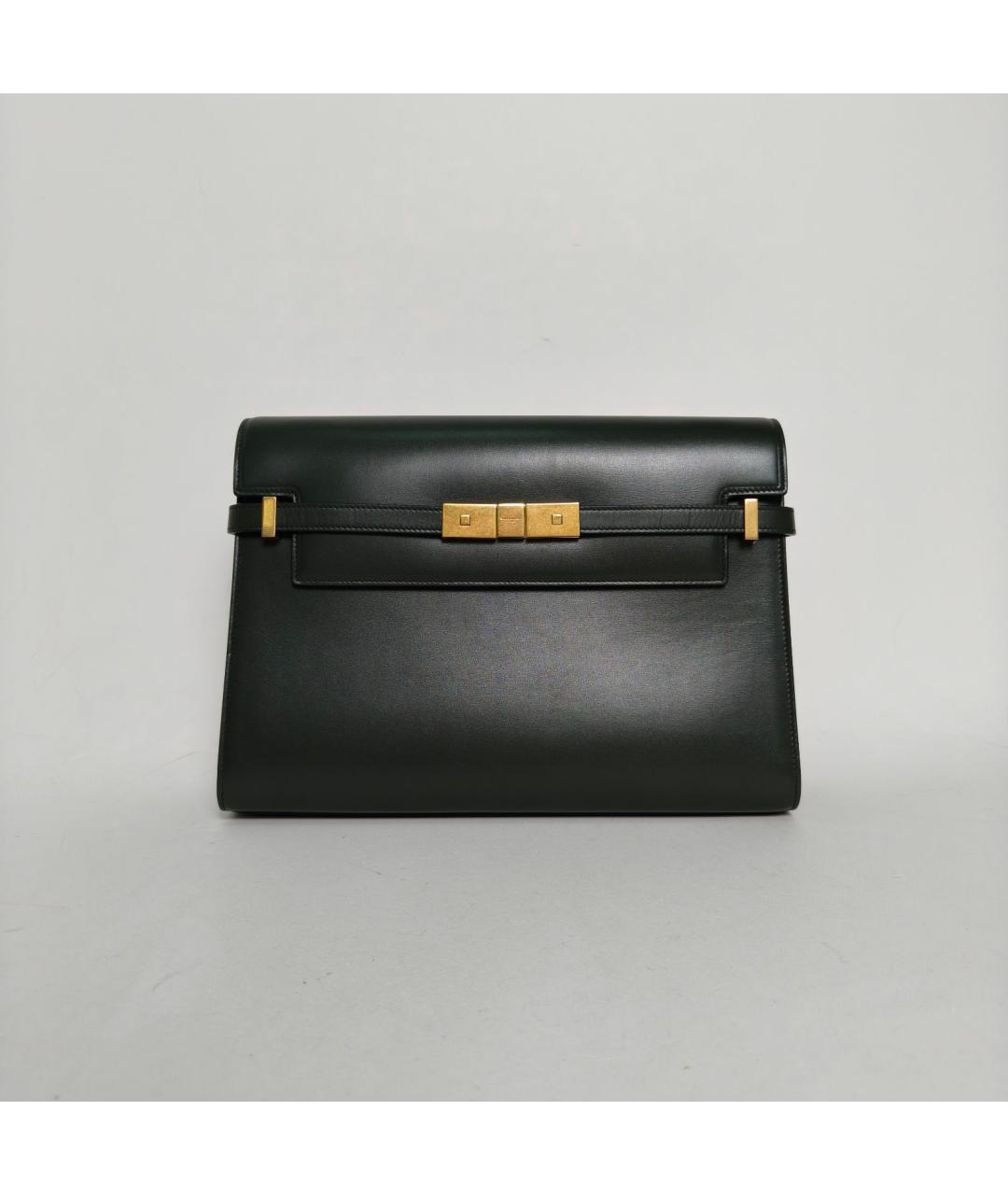 SAINT LAURENT Черная кожаная сумка через плечо, фото 9