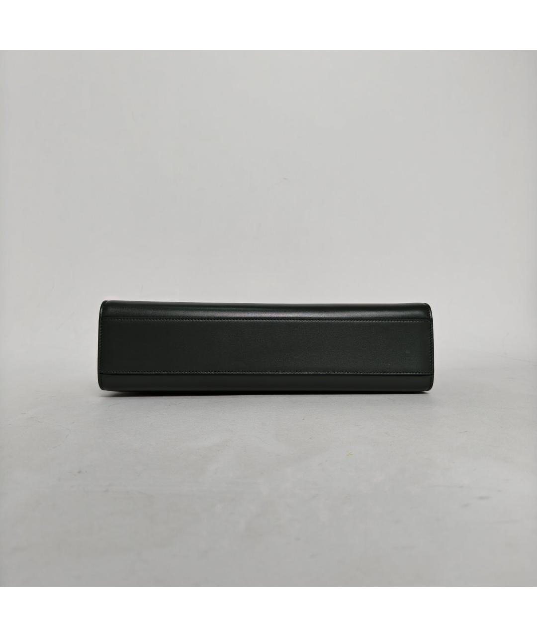 SAINT LAURENT Черная кожаная сумка через плечо, фото 6