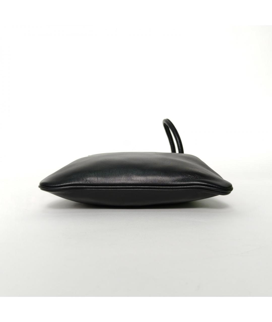 HERMES Черная кожаная сумка через плечо, фото 6