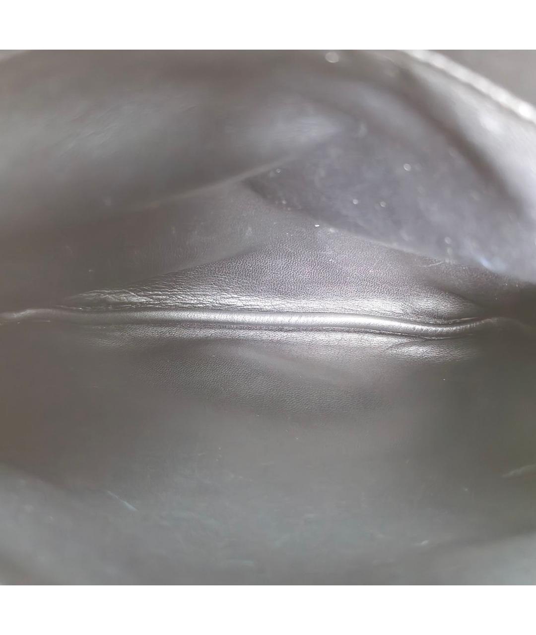 HERMES Черная кожаная сумка через плечо, фото 7