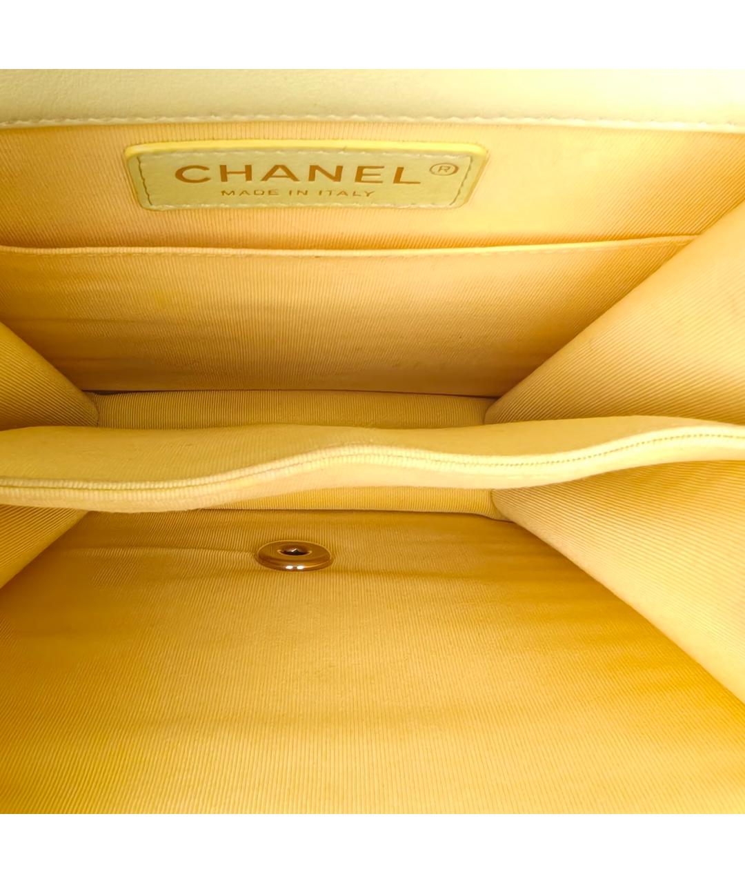 CHANEL Салатовая кожаная сумка через плечо, фото 7