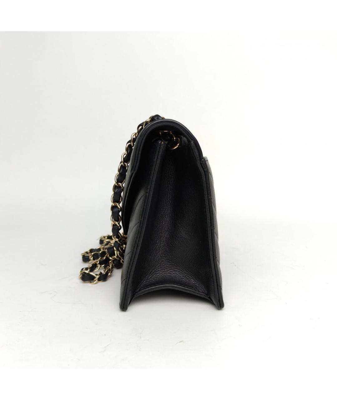 CHANEL Черная кожаная сумка через плечо, фото 4