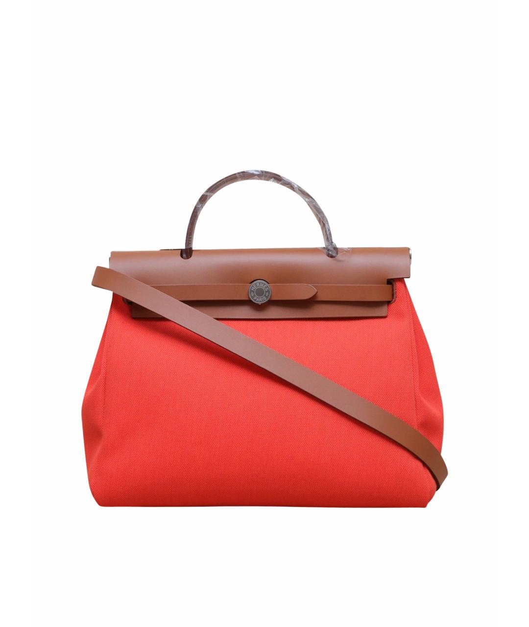 HERMES Красная сумка с короткими ручками, фото 1