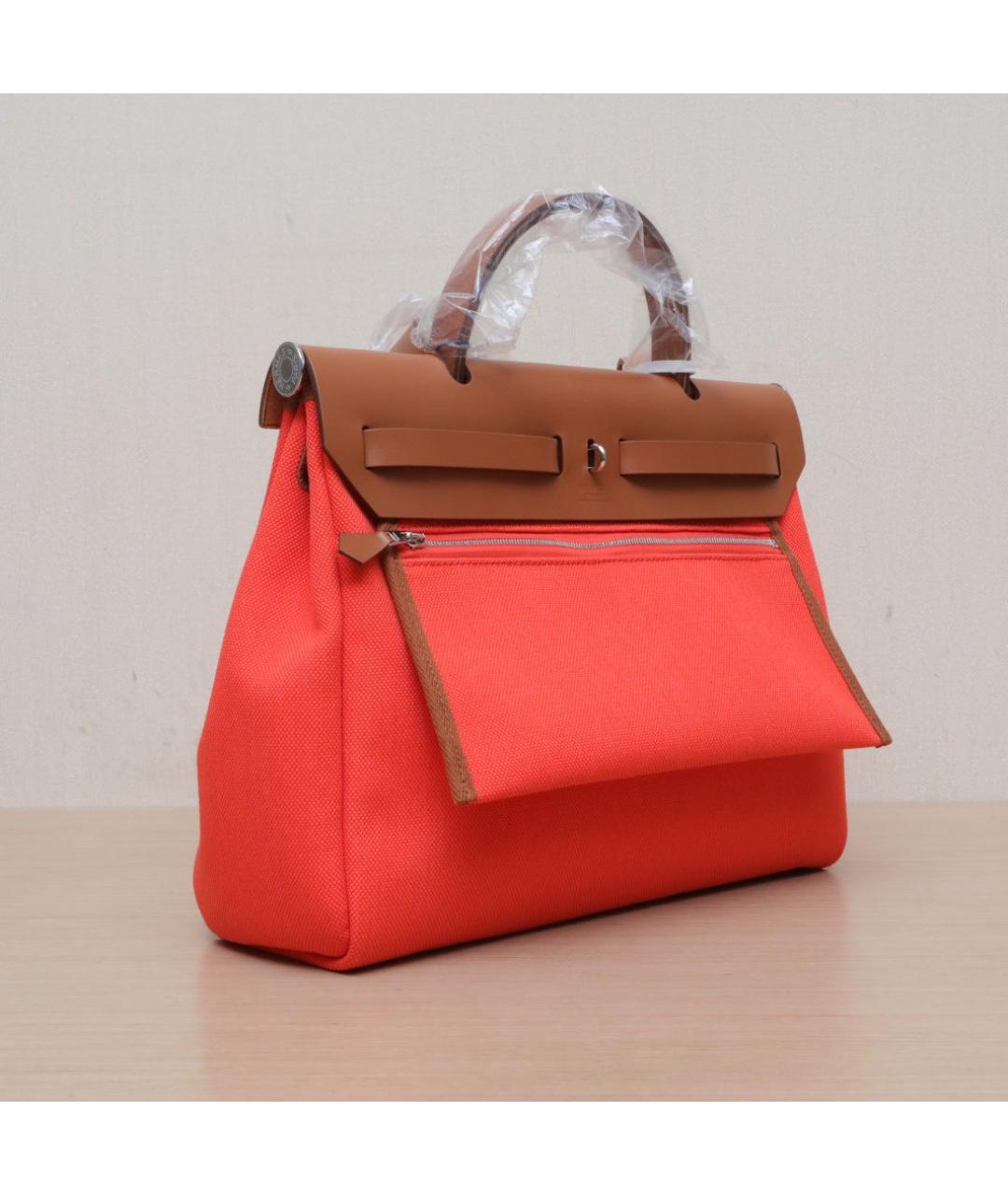 HERMES Красная сумка с короткими ручками, фото 6