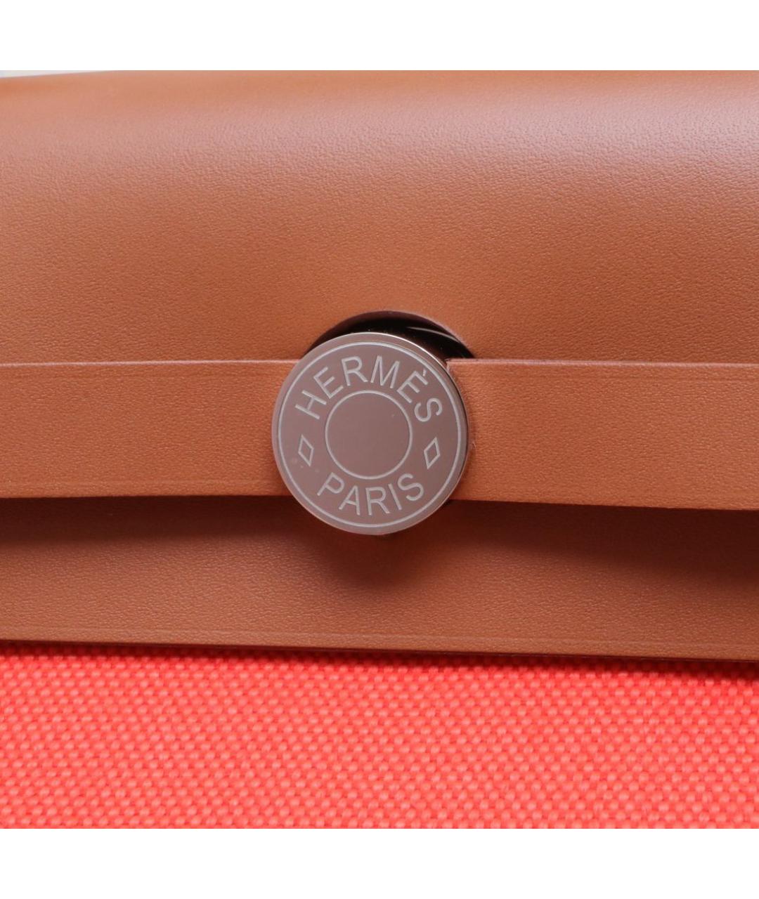 HERMES Красная сумка с короткими ручками, фото 8