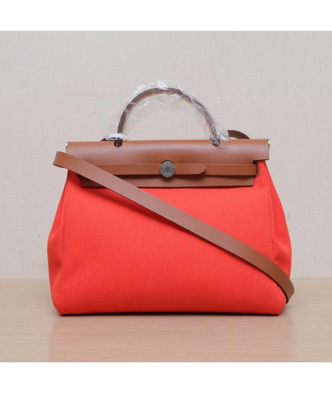 HERMES Красная сумка с короткими ручками, фото 3