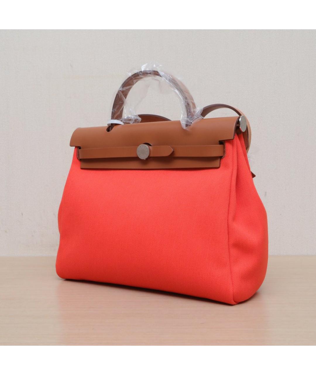 HERMES Красная сумка с короткими ручками, фото 4