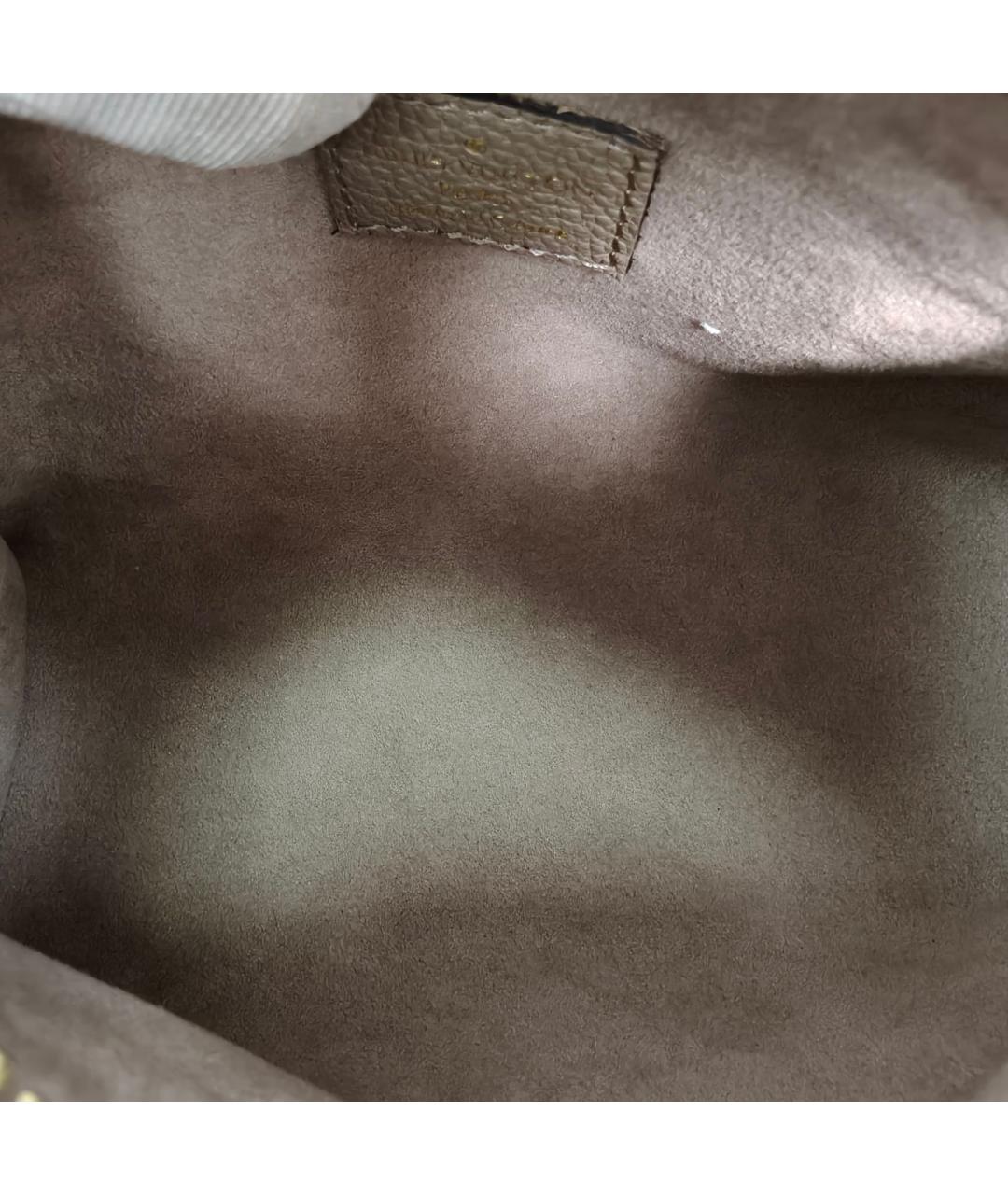 LOUIS VUITTON Серая кожаная сумка через плечо, фото 7