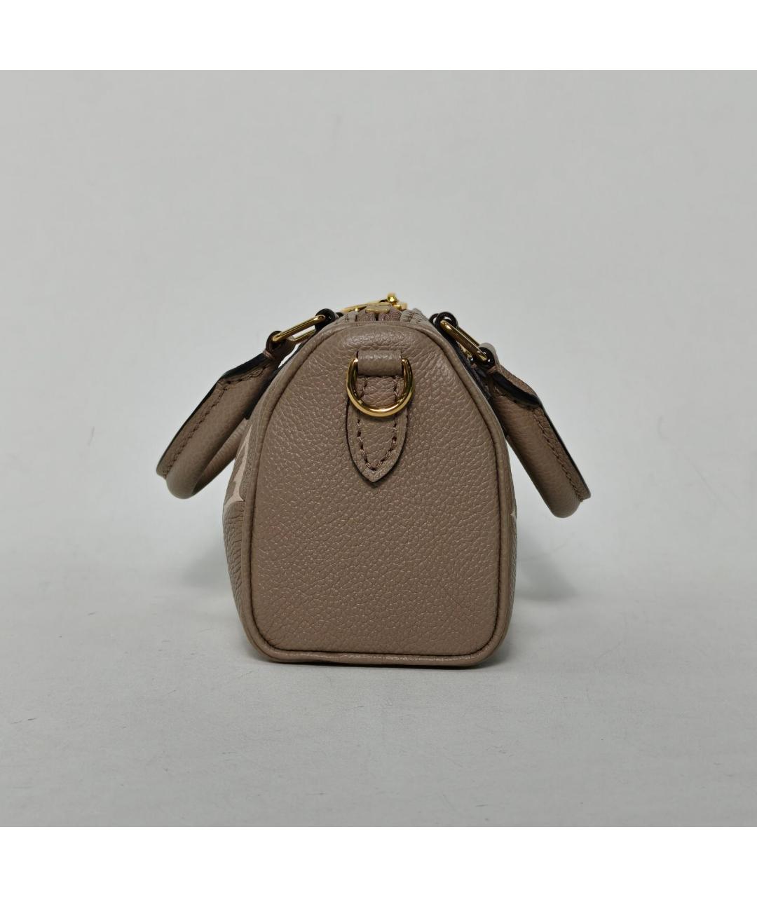 LOUIS VUITTON Серая кожаная сумка через плечо, фото 5