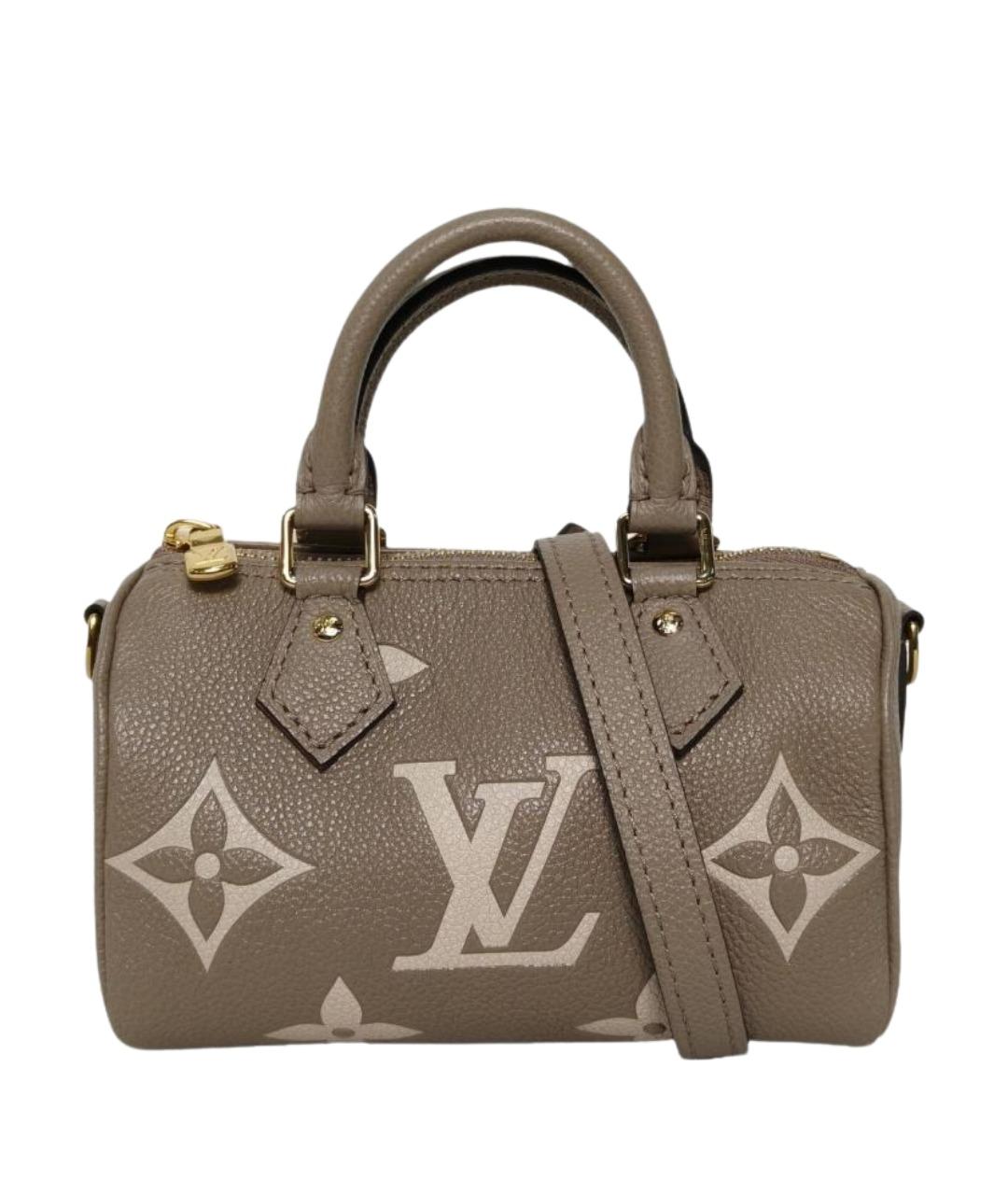 LOUIS VUITTON Серая кожаная сумка через плечо, фото 1