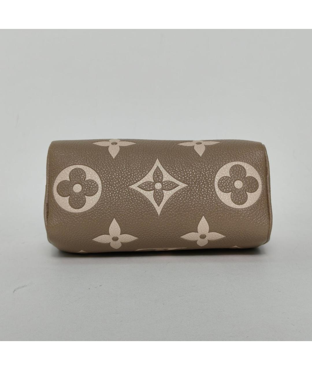 LOUIS VUITTON Серая кожаная сумка через плечо, фото 6