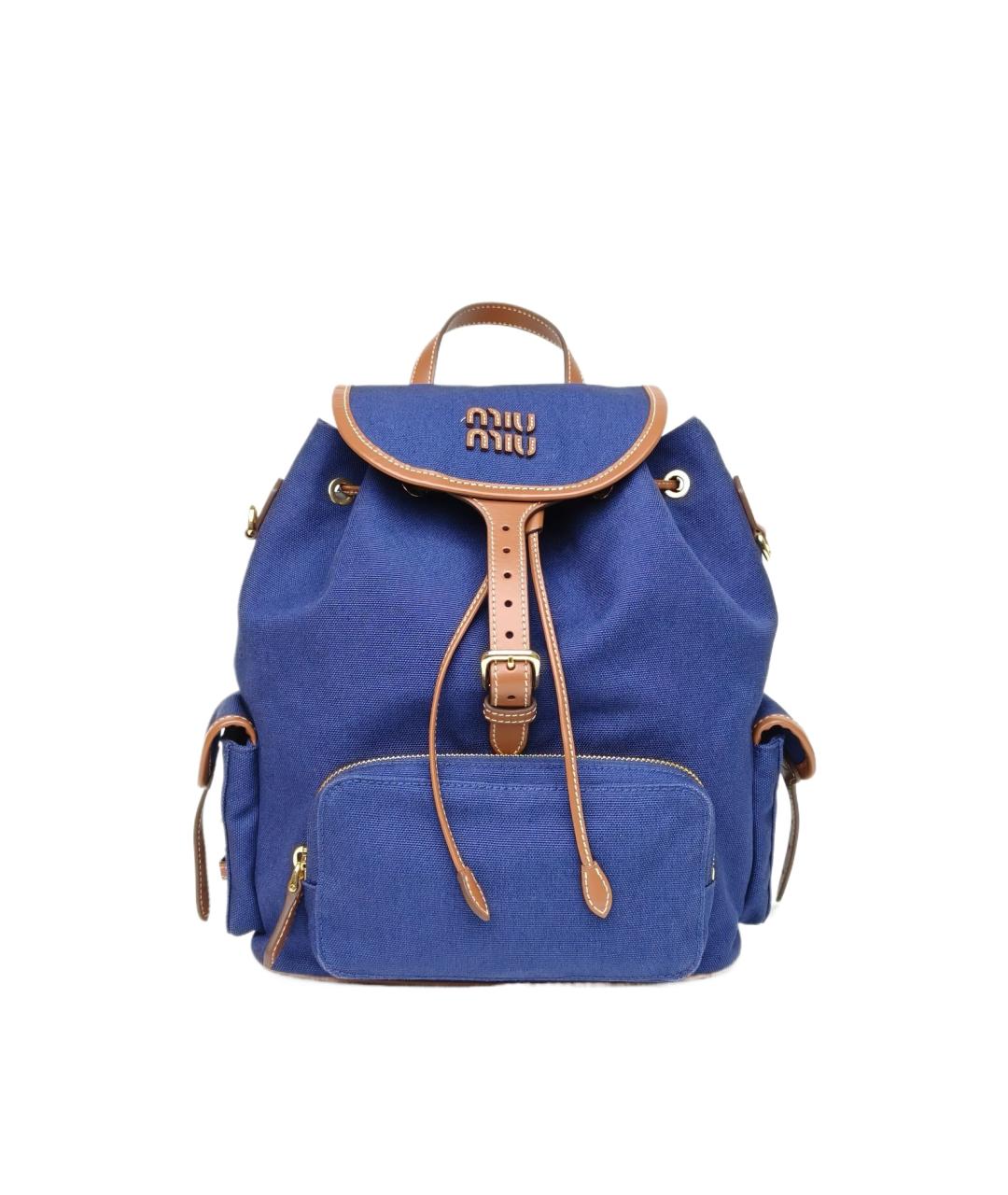 MIU MIU Синий рюкзак, фото 10