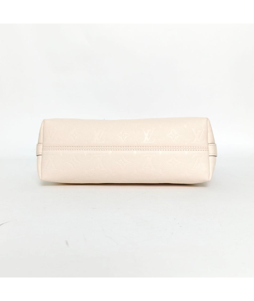 LOUIS VUITTON Бежевая кожаная сумка через плечо, фото 6