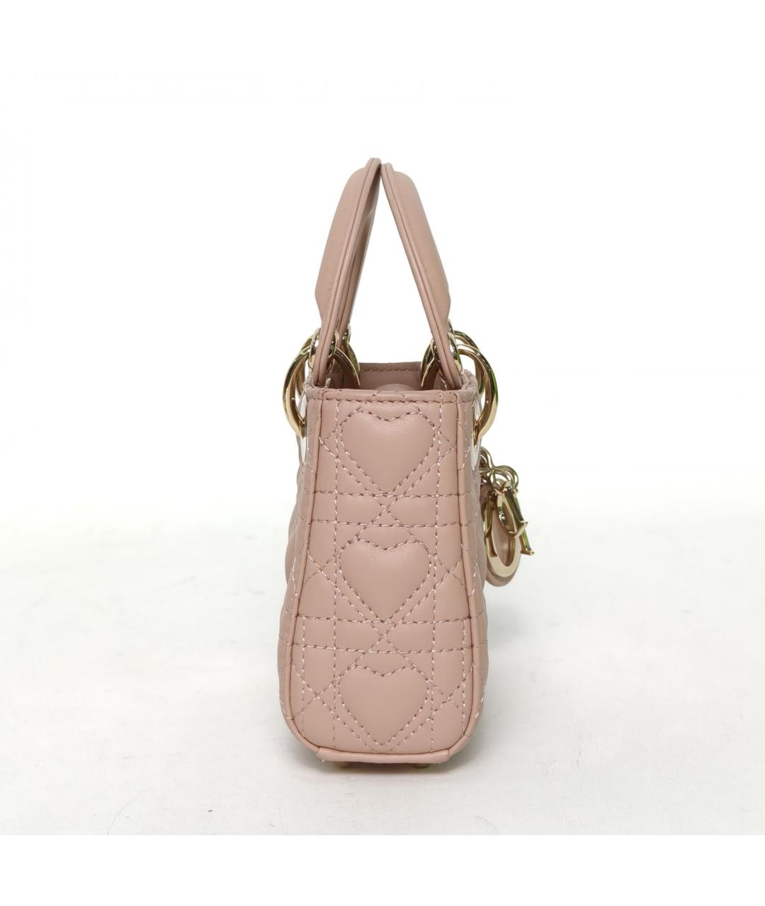 CHRISTIAN DIOR Бежевая кожаная сумка через плечо, фото 5