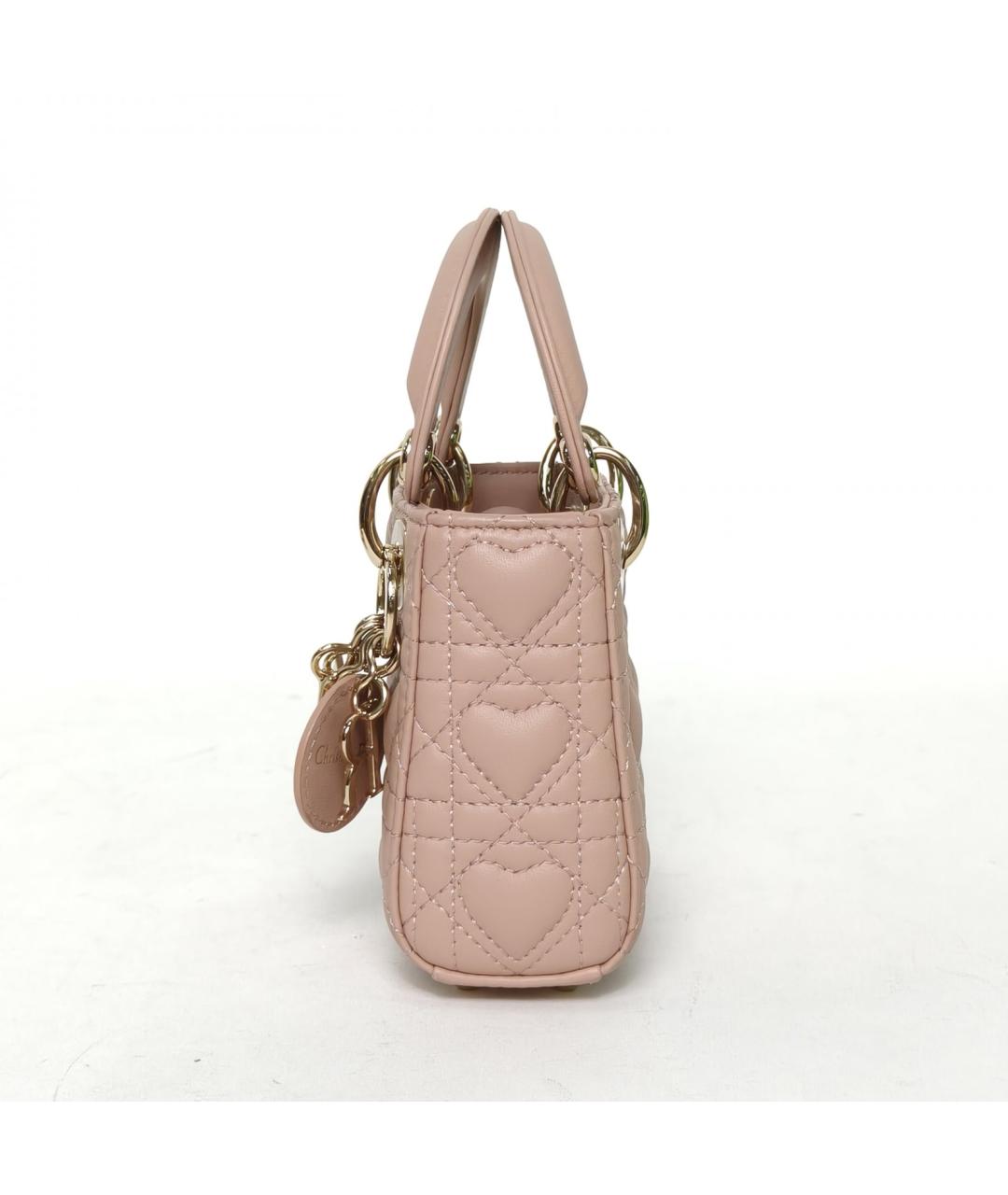 CHRISTIAN DIOR Бежевая кожаная сумка через плечо, фото 3