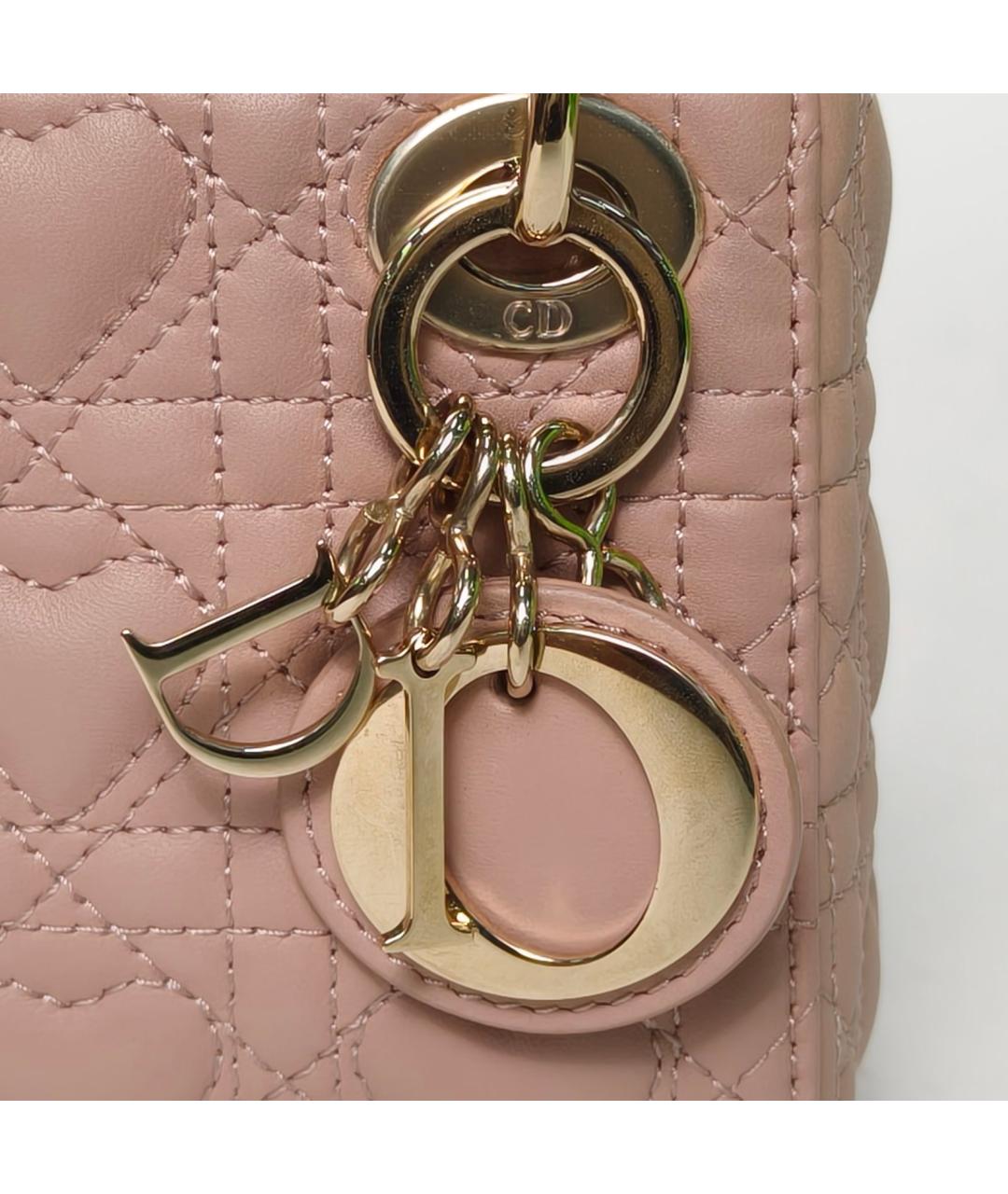 CHRISTIAN DIOR Бежевая кожаная сумка через плечо, фото 7