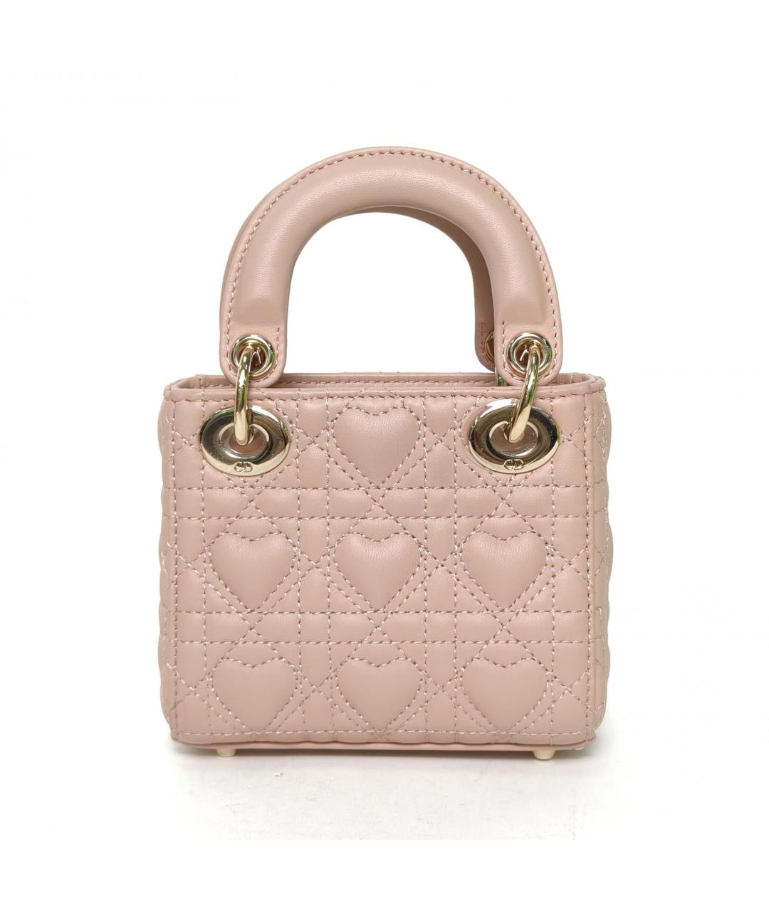 CHRISTIAN DIOR Бежевая кожаная сумка через плечо, фото 4