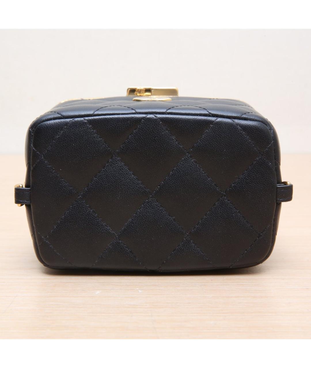 CHANEL Черная кожаная сумка через плечо, фото 9