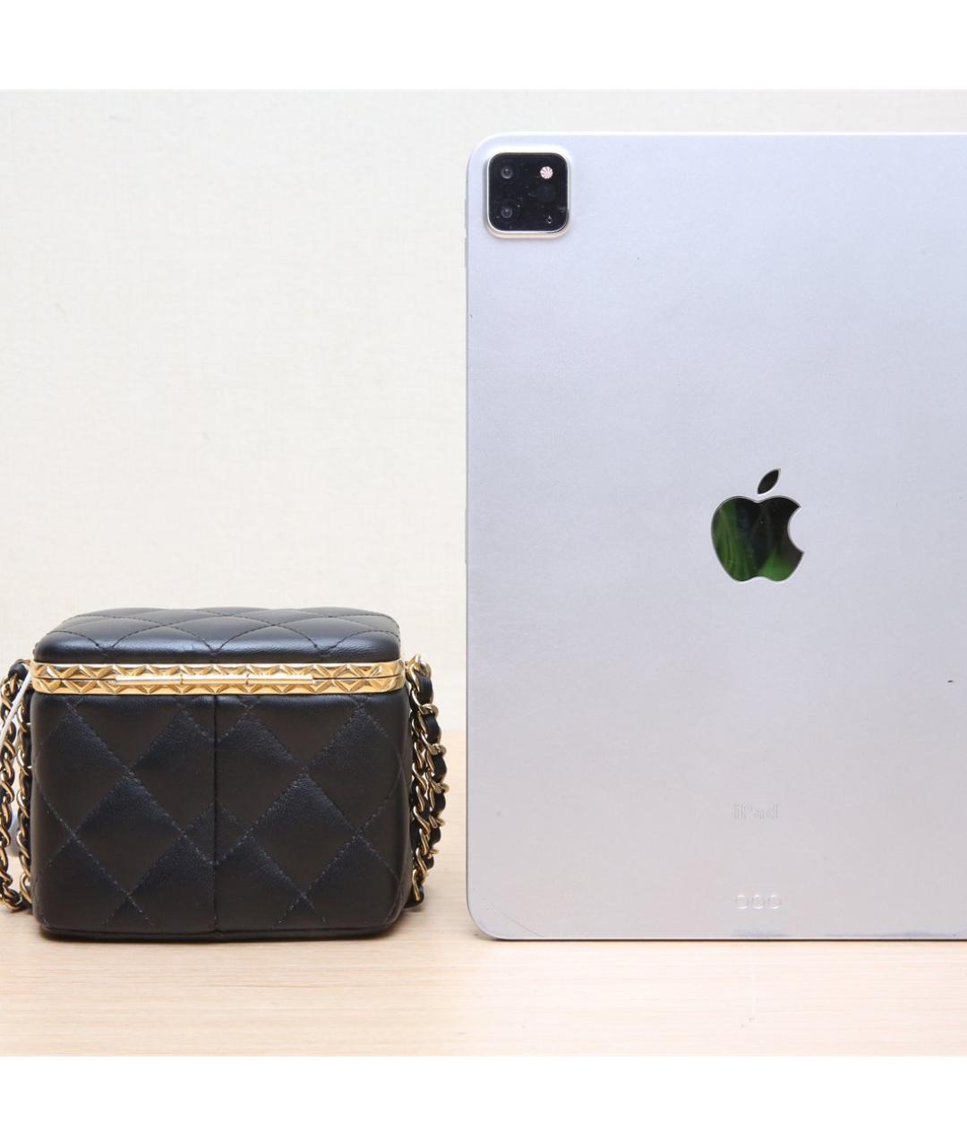 CHANEL Черная кожаная сумка через плечо, фото 7