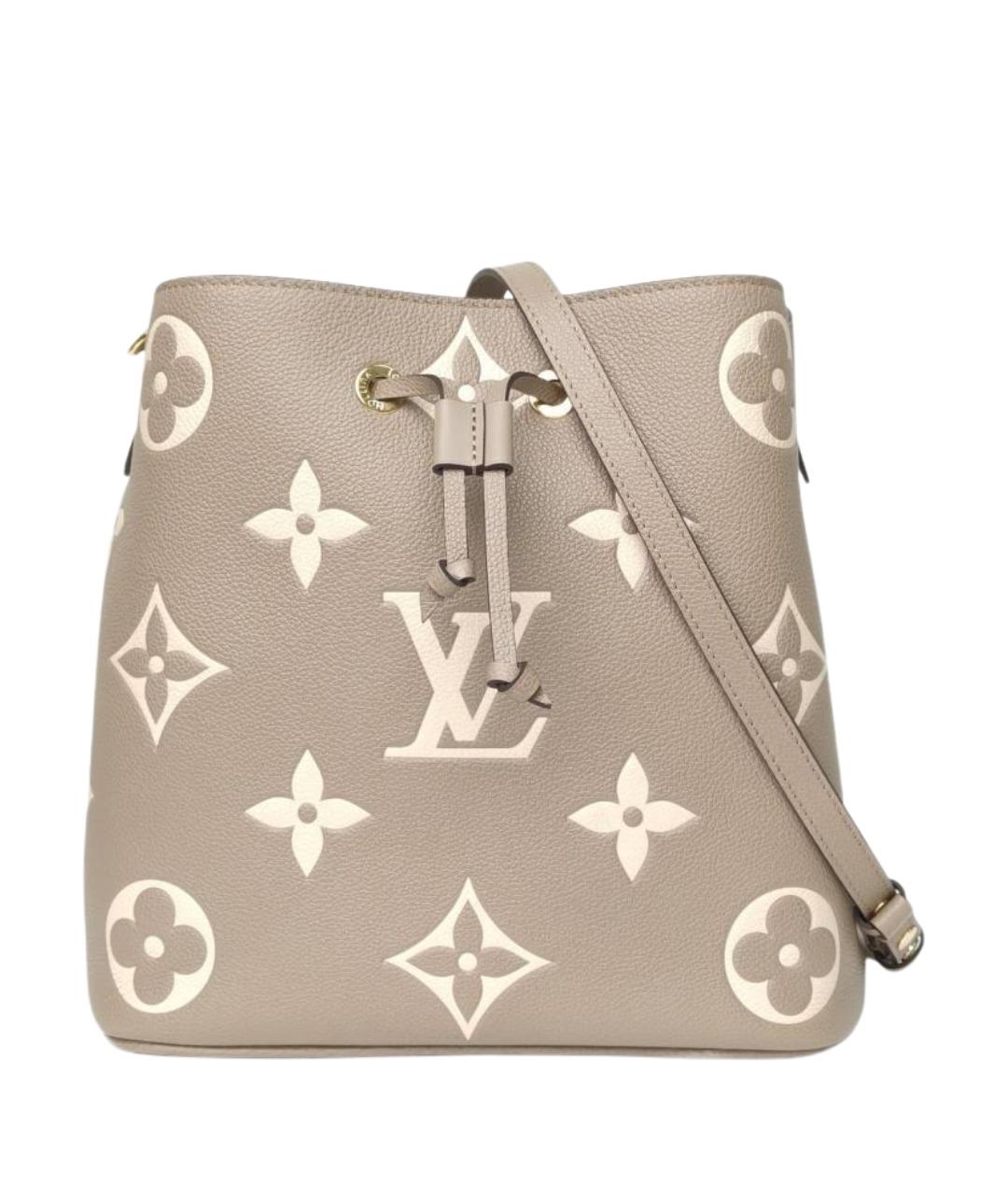 LOUIS VUITTON Бежевая кожаная сумка через плечо, фото 1