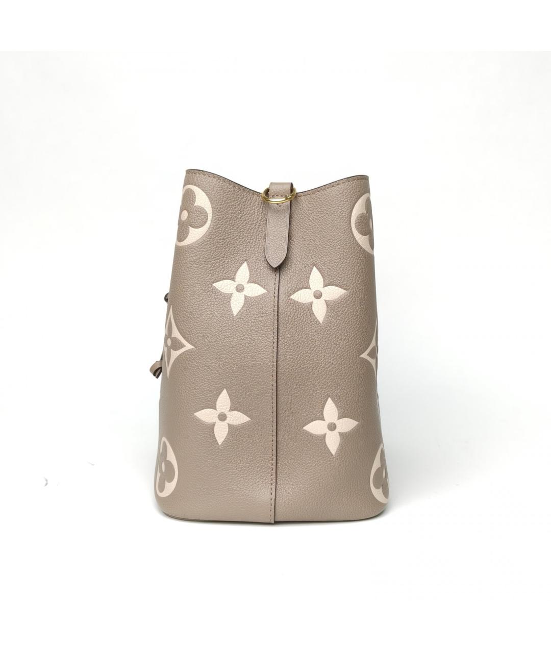 LOUIS VUITTON Бежевая кожаная сумка через плечо, фото 3