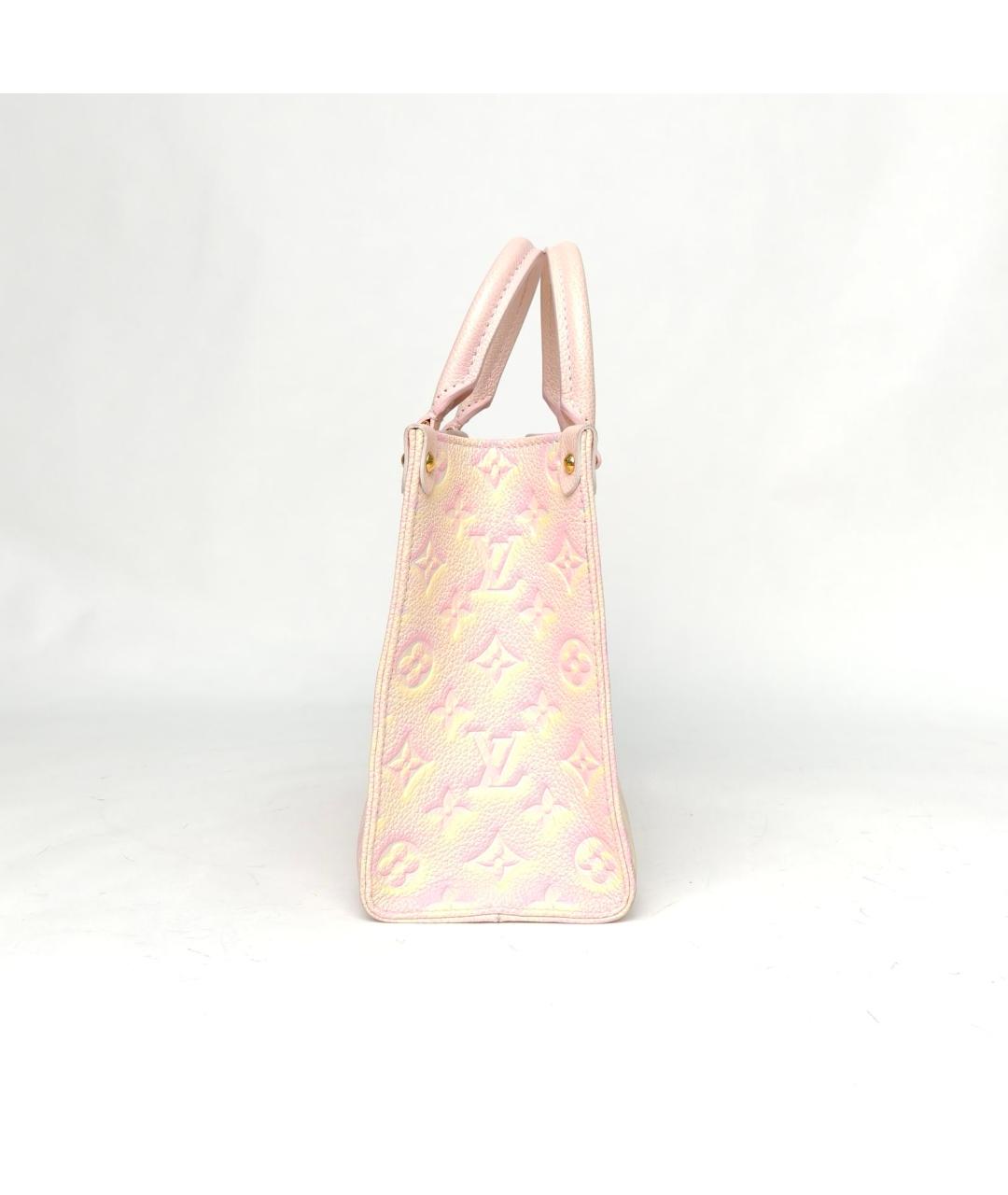 LOUIS VUITTON Розовая кожаная сумка через плечо, фото 3