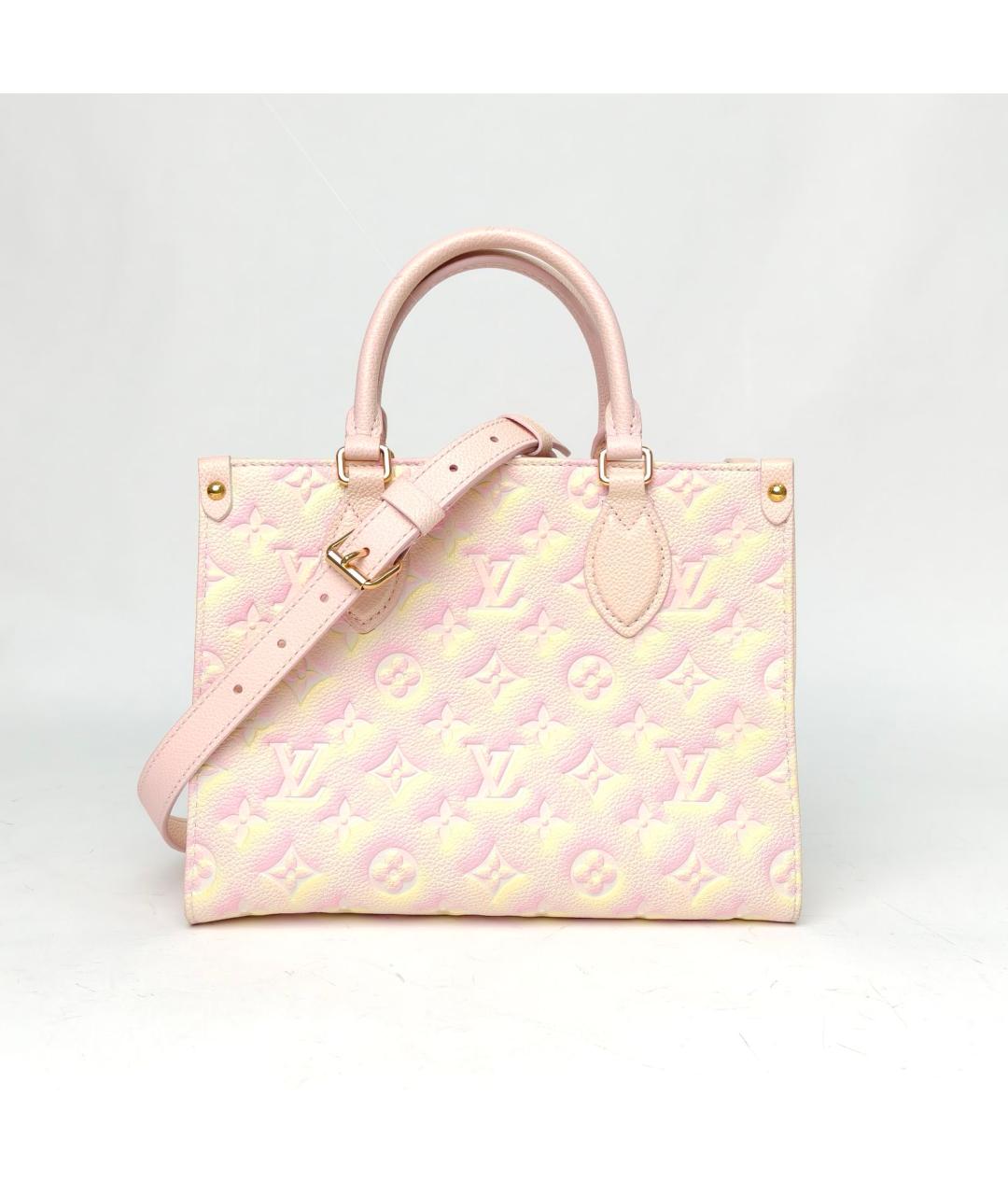 LOUIS VUITTON Розовая кожаная сумка через плечо, фото 2