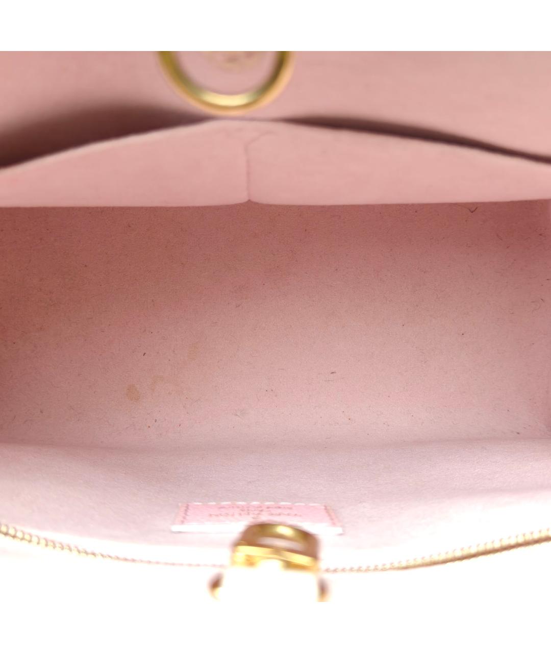 LOUIS VUITTON Розовая кожаная сумка через плечо, фото 7