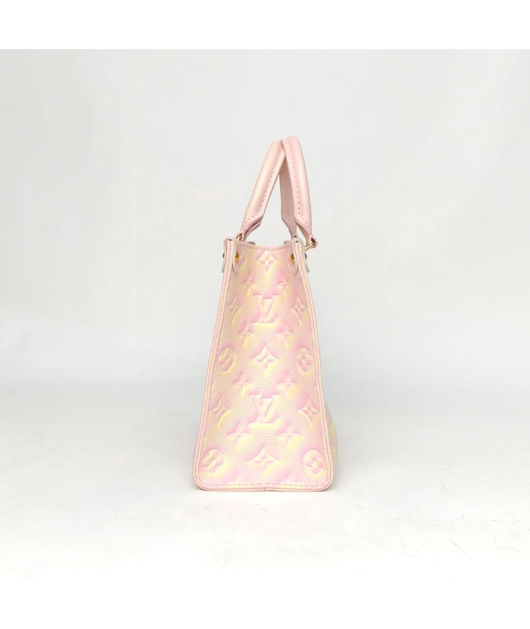 LOUIS VUITTON Розовая кожаная сумка через плечо, фото 5