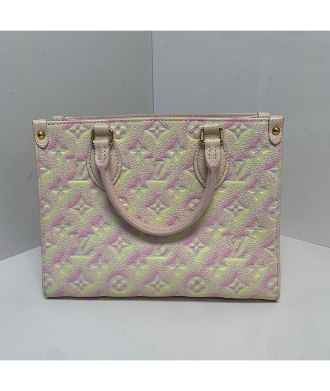 LOUIS VUITTON Розовая кожаная сумка через плечо, фото 8