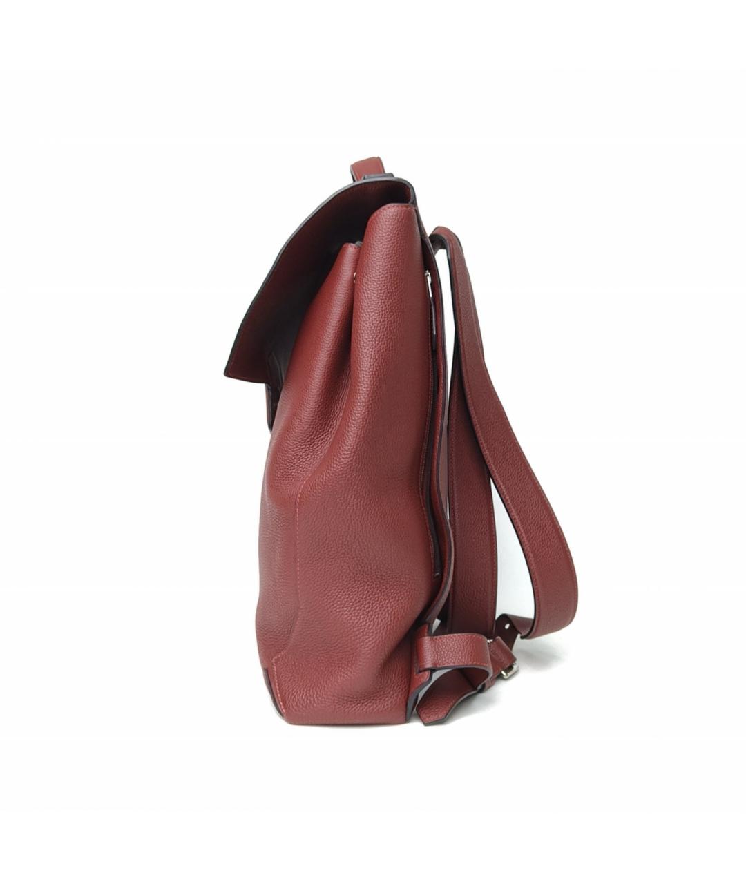 HERMES Красный кожаный рюкзак, фото 3