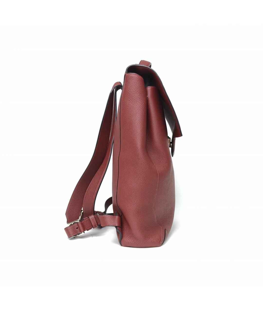 HERMES Красный кожаный рюкзак, фото 5