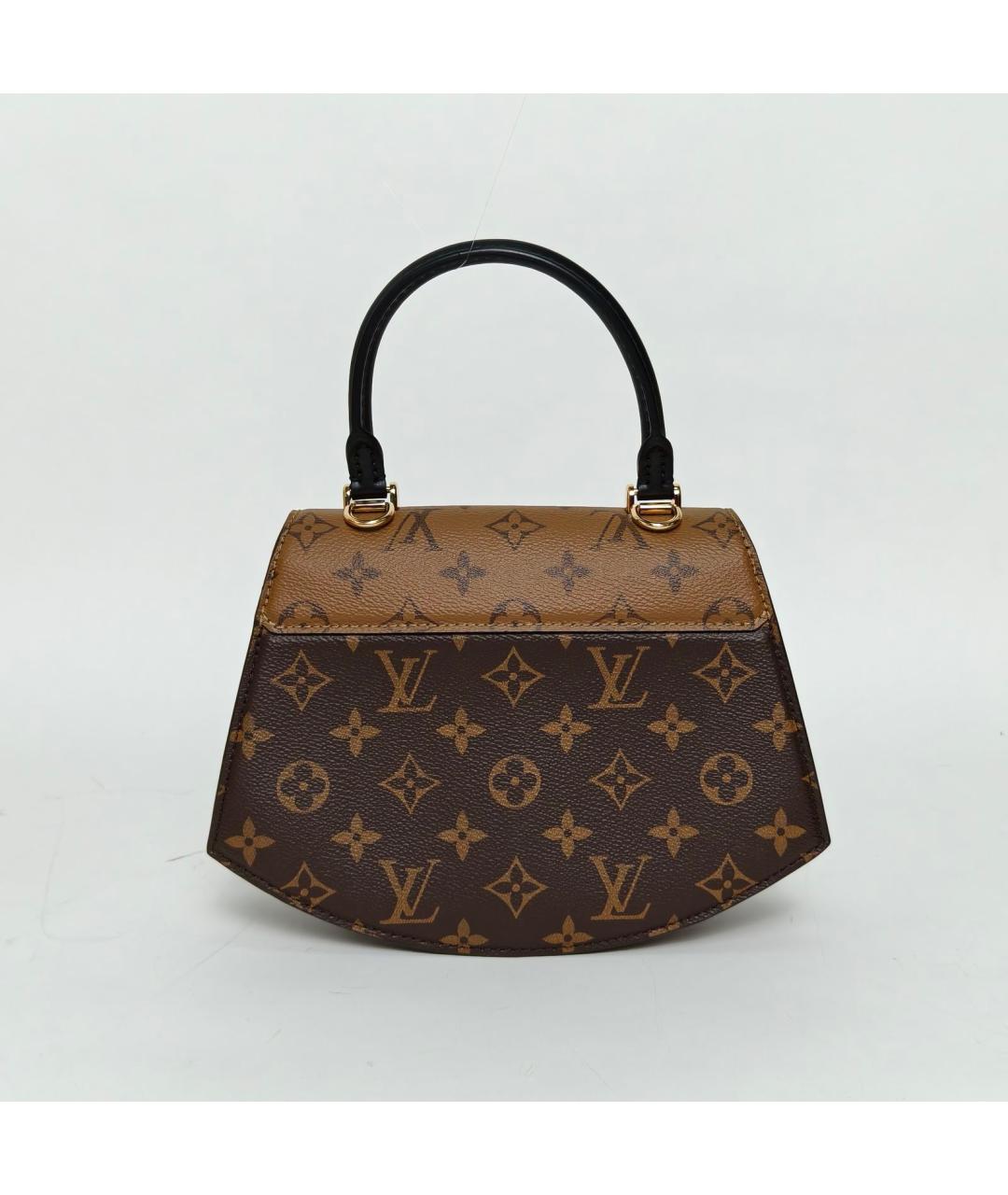 LOUIS VUITTON Коричневая сумка с короткими ручками, фото 4